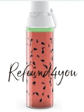 Travis - ‘Watermelon’ 24oz Insulated Water Bottle. NWT.